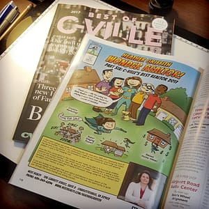 Wonder Realtor Part 6: Best of C-ville Winner 2017 by illustrator Scott DuBar