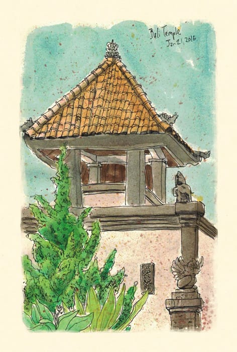 Scott-DuBar-Bali-temple-sketch