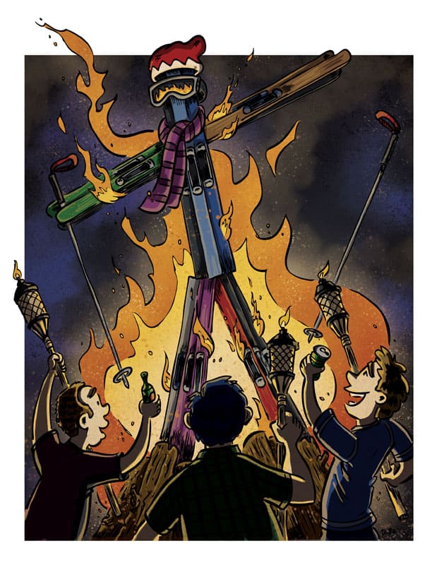 Burning Sean by illustrator Scott DuBar