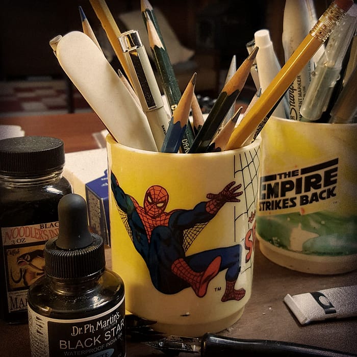 Vintage 1970's Amazing Spider-Man mug.