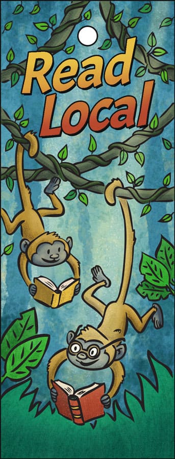 Read Local bookmark 2018 illustration by Scott DuBar