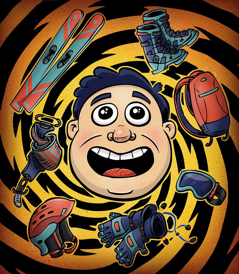 “New gear always leads to more new gear.” How buying new ski gear can spiral out of control.